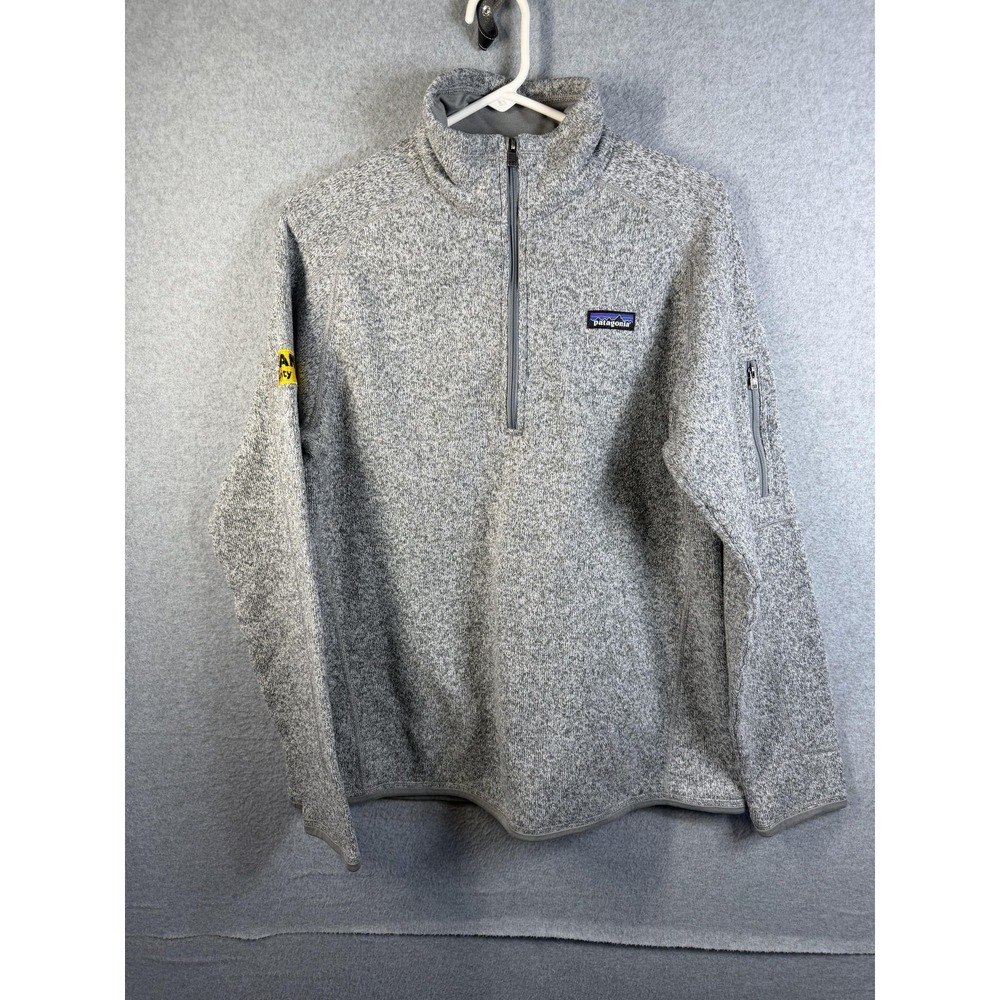 Patagonia Sweater Woman's XL Gray Better Sweater 1/4 Zip Fleece Pullover Outdoor